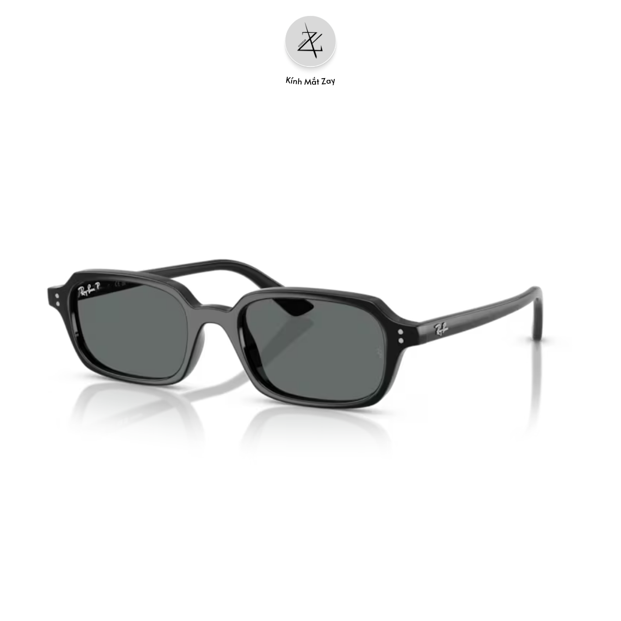  Kính mát RayBan Zuri 0RB4455F dáng chữ nhật nhựa Nylon chính hãng fullbox 