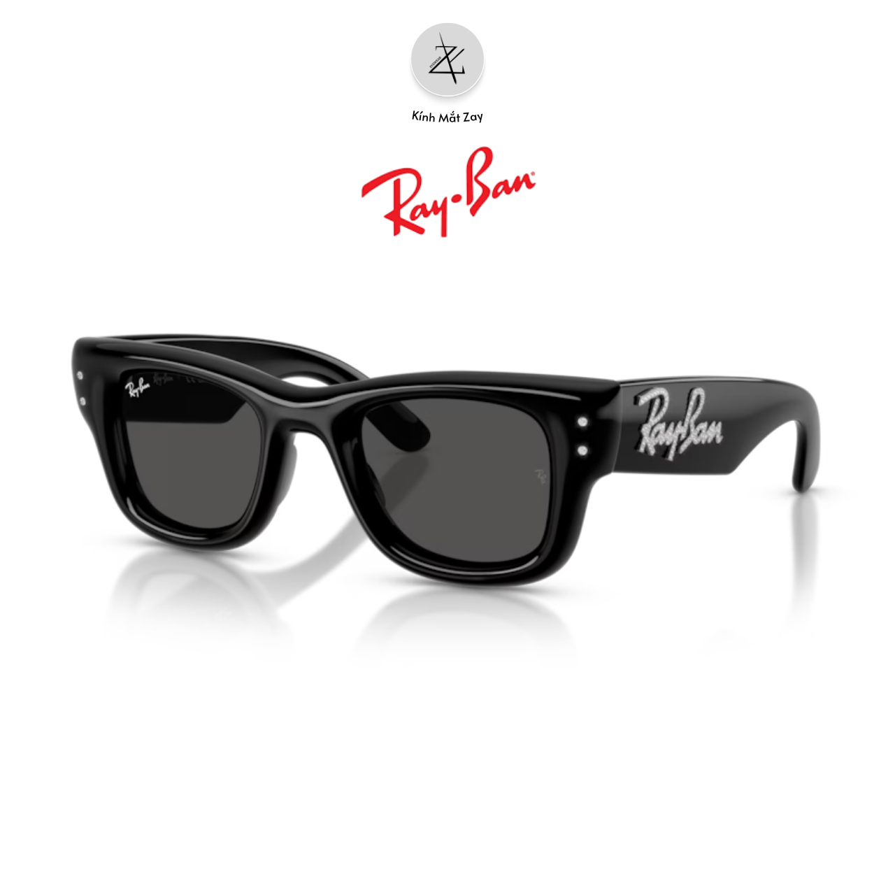  Kính mát RayBan x Jennie Wayfarer Puffer 0RB4940B dáng vuông nhựa Nylon chính hãng fullbox 