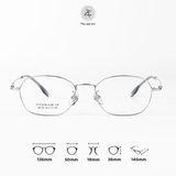  Gọng kính Zay Eyewear 92028 dáng đa giác Titanium phong cách Hàn Quốc 