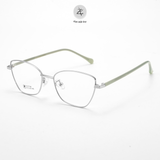  Gọng kính Zay Eyewear FC7718 dáng mắt mèo kim loại phong cách Hàn Quốc 
