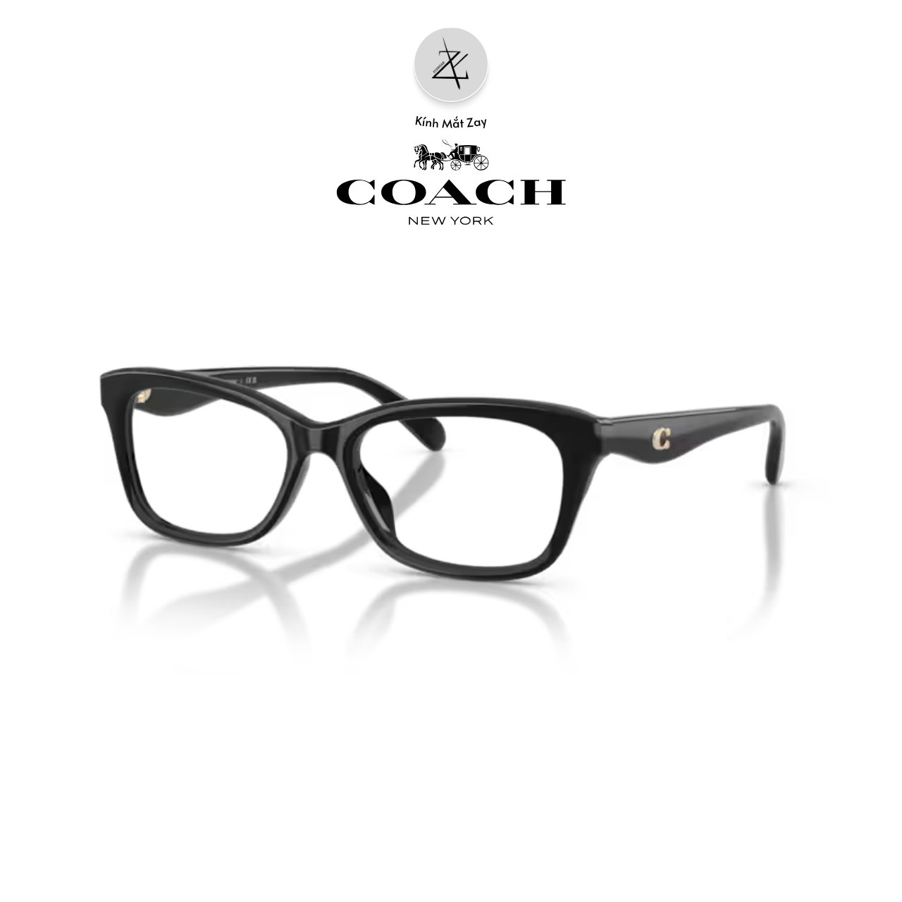  Gọng kính Coach 0HC6285F dáng chữ nhật nhựa Acetate chính hãng fullbox 
