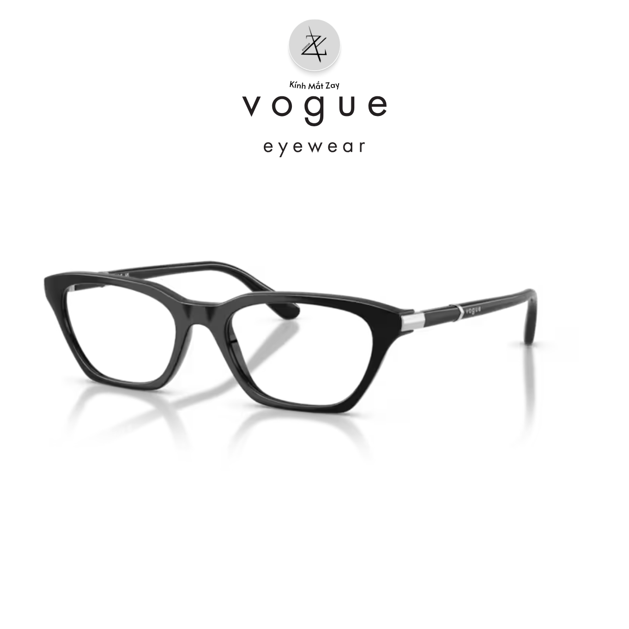  Gọng kính Vogue 0VO5698 dáng mắt mèo nhựa Nylon chính hãng fullbox 