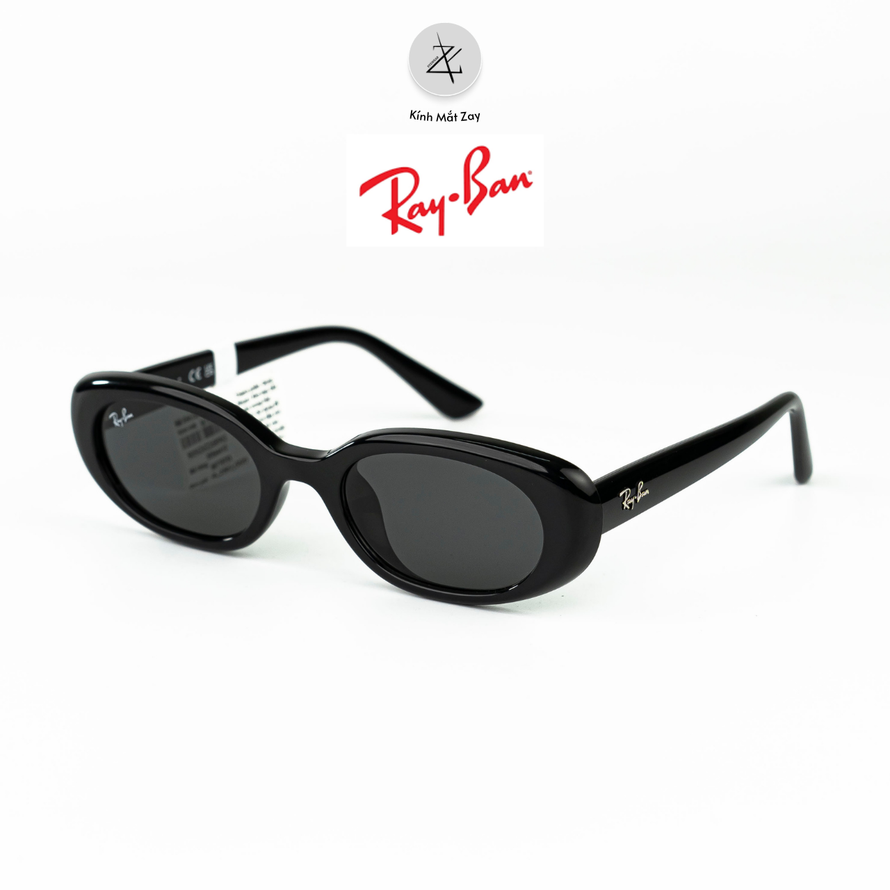  Kính mát RayBan x Jennie 0RB4441D dáng oval nhựa Bio-Based Injected chính hãng fullbox 