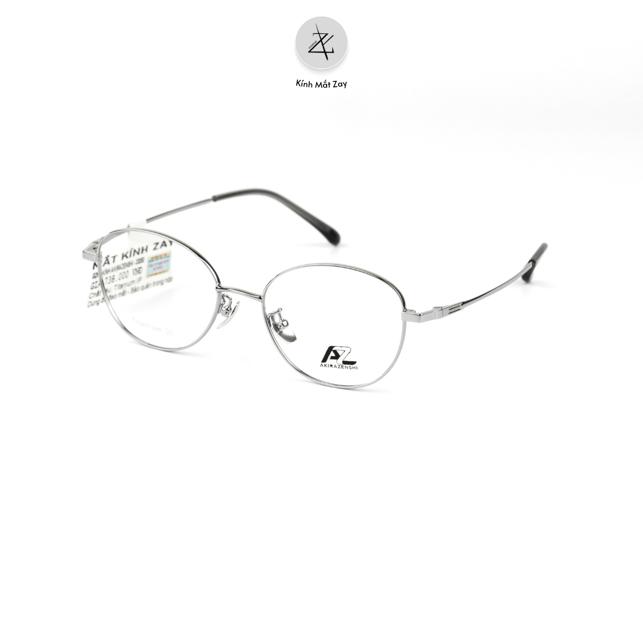  Gọng kính AkiraZenshi 33050 dáng mắt mèo titanium chính hãng 