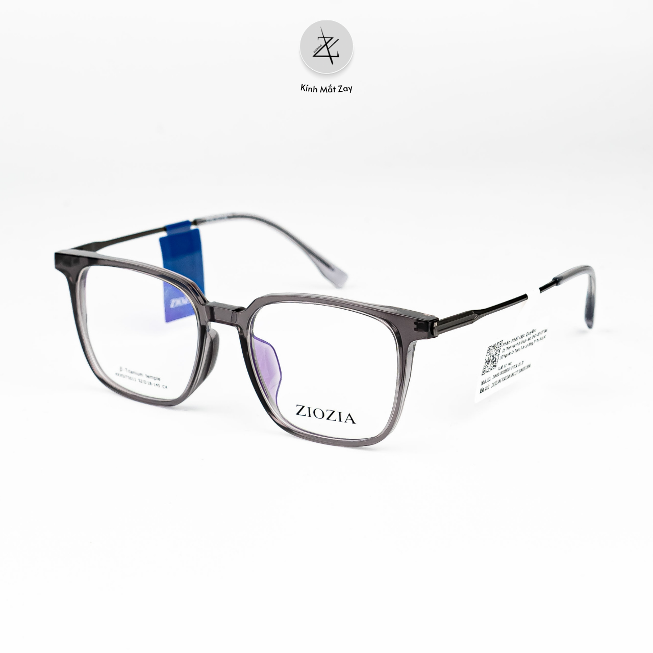  Gọng kính Ziozia KHHSIT5011 dáng Vuông Nhựa acetate fullbox chính hãng 