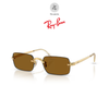 Gọng khoan không viền RayBan X ASAP Rocky 0RX3928 dáng chữ nhật kim loại chính hãng fullbox