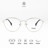  Gọng kính Fendy FF0340 dáng tròn Titanium cao cấp fullbox 