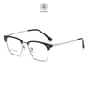 Gọng kính Zay Eyewear 95052 dáng vuông nửa khung Titanium phong cách Hàn Quốc