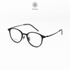 Gọng kính Zay Eyewear 9208 dáng tròn titanium phong cách Hàn Quốc 