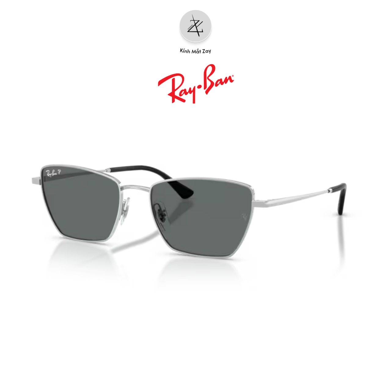  Kính mát RayBan x Jennie 0RB3783 dáng mắt mèo kim loại chính hãng fullbox 