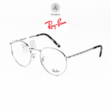 Gọng kính RayBan 0RX3637V dáng tròn kim loại chính hãng fullbox