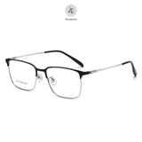  Gọng kính Zay Eyewear 98610 dáng vuông nửa khung Titanium phong cách Hàn Quốc 