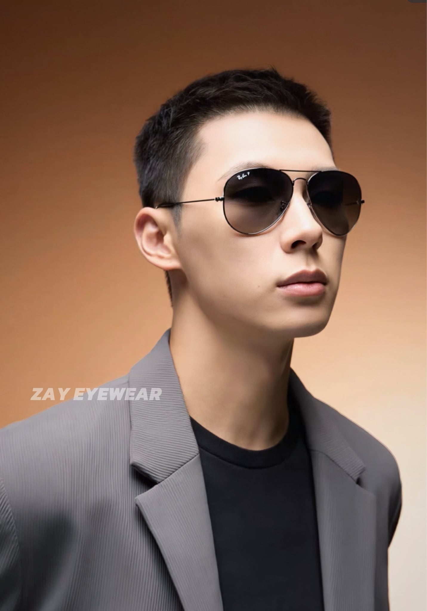  Kính mát RayBan 0RB3025 dáng phi công kim loại chính hãng fullbox 