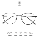  Gọng kính 30888 dáng mắt mèo titanium cao cấp 