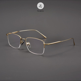  Gọng kính xẻ cước 1907 dáng chữ nhật titanium cao cấp 