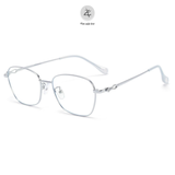  Gọng kính Zay Eyewear M90178 dáng đa giác kim loại phong cách hàn quốc 