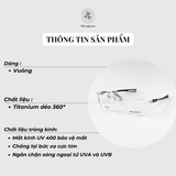  Gọng kính thể thao New Balance Elock NBS09467X dáng vuông nhựa TR90 chính hãng fullbox 