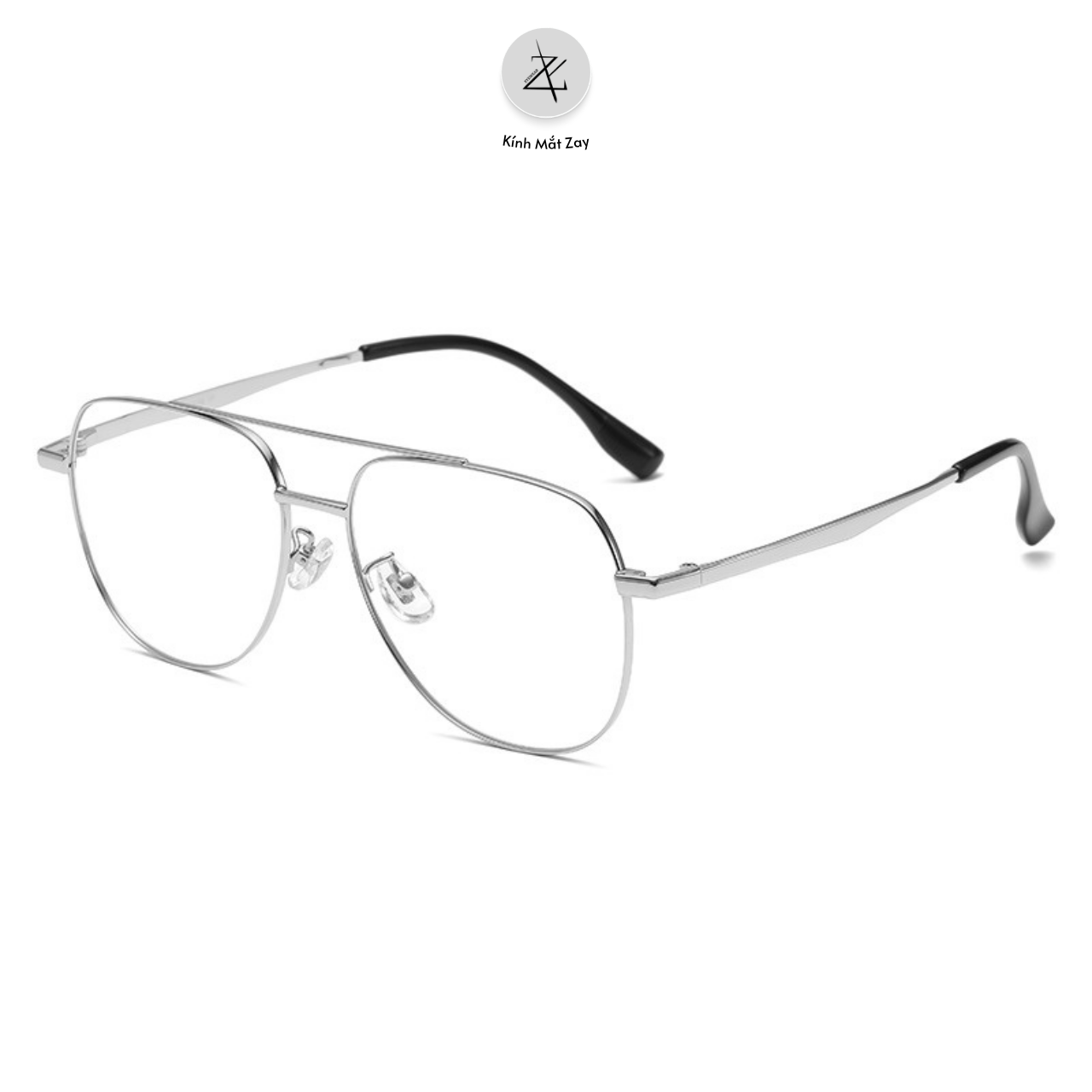  Gọng kính Zay Eyewear 98584 dáng phi công titanium phong cách Hàn Quốc 