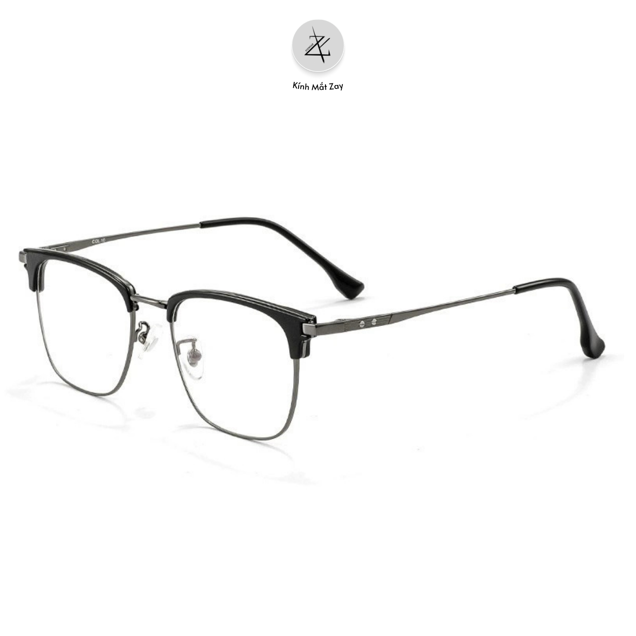  Gọng kính nửa khung 3226 dáng vuông titanium cao cấp 