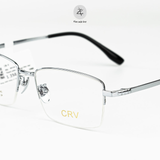  Gọng kính xẻ cước nửa khung CRV J88306 dáng chữ nhật Titanium chính hãng 