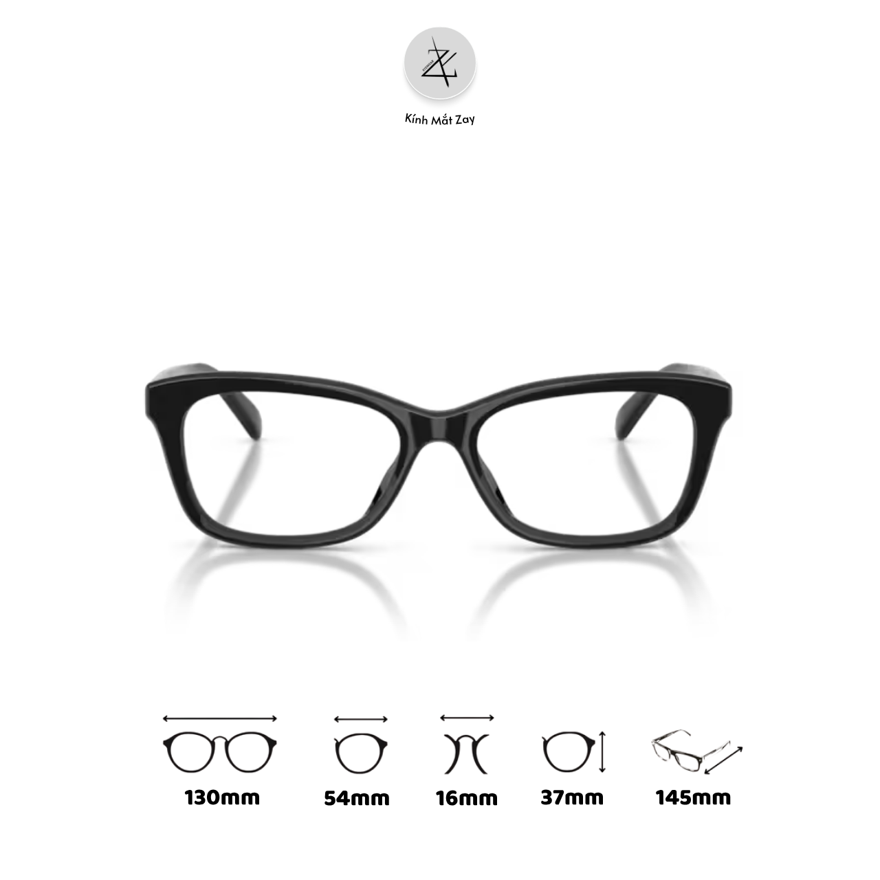  Gọng kính Coach 0HC6285F dáng chữ nhật nhựa Acetate chính hãng fullbox 