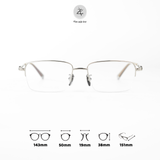  Gọng kính xẻ cước Chrome Hearts CH8031 dáng chữ nhật nữa khung Titanium cao cấp 