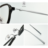  Gọng kính Zay Eyewear 55001 dáng đa giác nhựa TR90 Titanium phong cách Hàn Quốc 