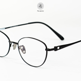  Gọng kính Zay Eyewear F-5110 dáng mắt mèo titanium phong cách thời trang cao cấp 