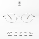  Gọng kính Zay Eyewear 08165 dáng oval Titanium phong cách Hàn Quốc 