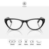 Gọng kính RayBan x Jennie 0RX5449D dáng mắt mèo chính hãng fullbox - Black 