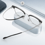  Gọng kính nửa khung Zay Eyewear 72001 dáng vuông phong cách hàn quốc 