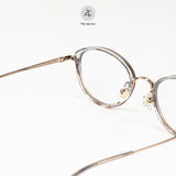  Gọng kính Zay Eyewear M6212 dáng mắt mèo titanium phong cách Hàn Quốc 