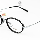 Gọng kính CRV 5505 dáng oval nhựa TR90 + Tianium dẻo chính hãng