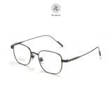  Gọng kính Zay Eyewear 80809 dáng đa giác titanium phong cách Hàn Quốc 