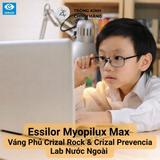  Tròng Kính Kiểm soát tiến triển cận thị Essilor Myopilux Max 1.59- Pháp chính hãng 