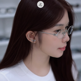  Gọng kính Gentle Monster Lolos dáng oval titanium cao cấp fullbox 