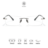 Gọng kính Zay Eyewear R7903T dáng chữ nhật titanium cao cấp
