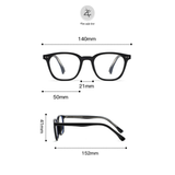  Gọng kính Zay Eyewear 17220 dáng vuông nhựa TR90 phong cách hàn quốc 
