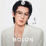  Gọng kính Bolon BJ6186 dáng vuông browline acetate & titanium chính hãng fullbox 