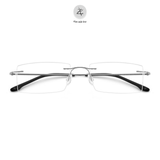  Gọng khoan không viền 8161 dáng chữ nhật titanium cao cấp 