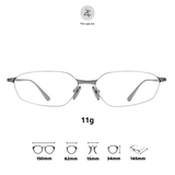  Gọng kính Zay Eyewear B0412 dáng đa giác Titanium phong cách Hàn Quốc 