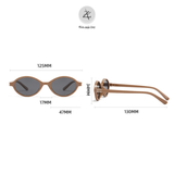  Kính mát trẻ em 23084 dáng oval nhựa TR90 dẻo Hàn Quốc 