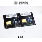  Tròng Kính Siêu Mỏng Phi Cầu 2 Mặt Chống ánh sáng xanh Nikon Myopsee DAS Pure Blue UV  1.60, 1.67 Chính Hãng 