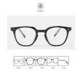  Gọng kính Zay Eyewear TR 17175 dáng vuông nhựa TR90 phong cách hàn quốc 
