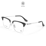 Gọng kính nửa khung Chrome Hearts CH5543 dáng vuông titanium cao cấp fullbox 