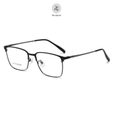  Gọng kính Zay Eyewear 98610 dáng vuông nửa khung Titanium phong cách Hàn Quốc 