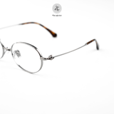  Gọng kính Zay Eyewear Vivienne Westwood V8002T dáng oval Titanium phong cách Hàn Quốc 