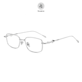  Gọng kính Zay Eyewear 31265 dáng chữ nhật kim loại phong cách Hàn Quốc 