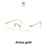  Gọng khoan không viền RayBan X ASAP Rocky 0RX3928V dáng chữ nhật kim loại chính hãng fullbox 