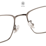  Gọng kính Zay Eyewear 89557 dáng vuông nửa khung Titanium phong cách Hàn Quốc 